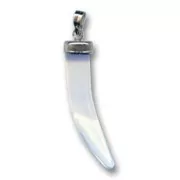 Claw pendant 34mm Moonstone (imitation)