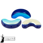 Arcos® glass beads by Puca® 5x10 mm - Opaque Sapphire AB x10g