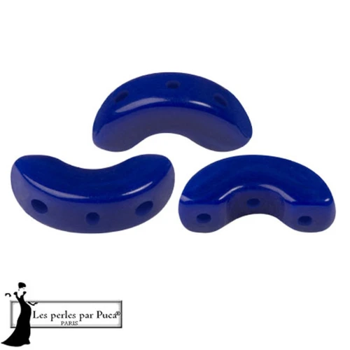 Arcos® glass beads by Puca® 5x10 mm - Opaque Sapphire x10g