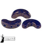 Arcos® glass beads by Puca® 5x10 mm - Opaque Sapphire Bronze x10g