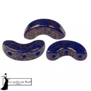 Arcos® glass beads by Puca® 5x10 mm - Opaque Sapphire Bronze x10g