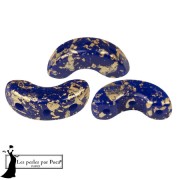 Arcos® glass beads by Puca® 5x10 mm - Opaque Sapphire Splash x10g|raw }}