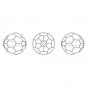 Round beads PureCrystal 5000 4 mm - Light Rose Shimmer x20