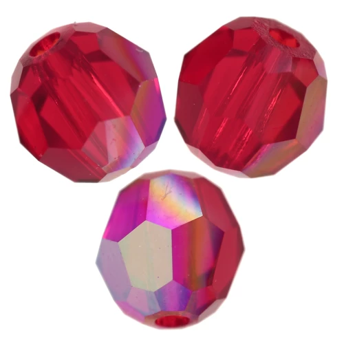 Round beads PureCrystal 5000 4 mm - Light Siam AB x20