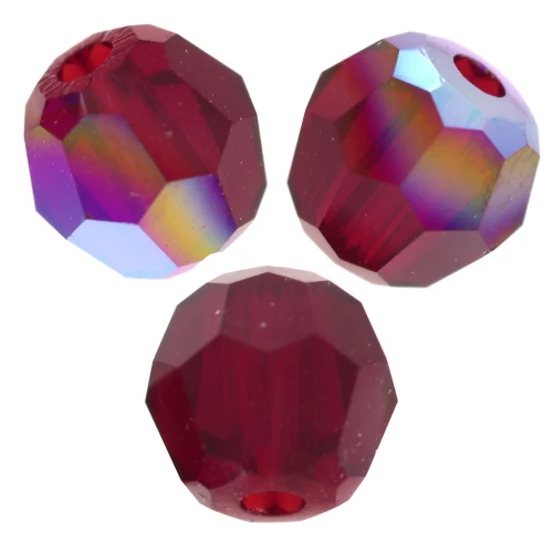 Round beads PureCrystal 5000 4 mm - Siam Shimmer x20