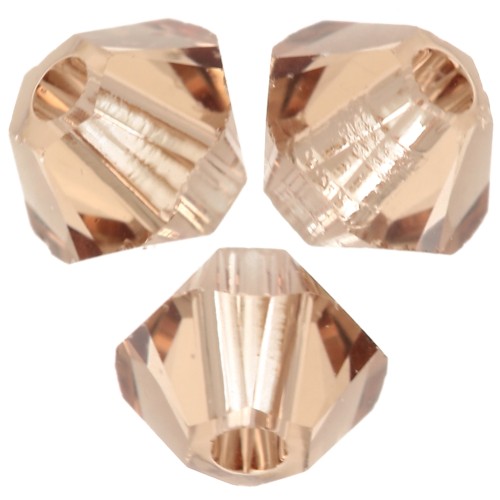 Swarovski crystal spinning tops 5328 3 mm - ReCreated Light Smoked Topaz x50