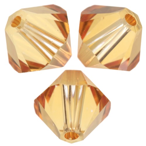 Swarovski crystal spinning tops 5328 4 mm - Dark Orange x50