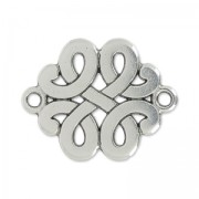 Celtic spacer 2 rings 17 mm Antique Silver Plating x1|raw }}