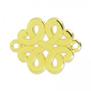 Celtic spacer 2 rings 17 mm fine Gold plated x1|raw }}