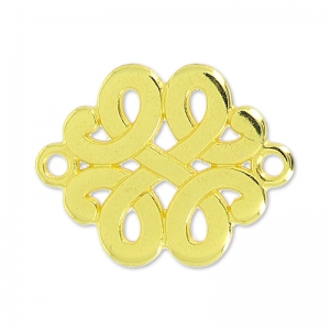 Celtic spacer 2 rings 17 mm fine Gold plated x1