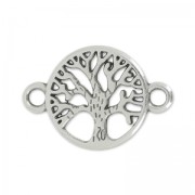 TRee of life spacer 2 rings 22 mm Antique Silver Plating x1|raw }}
