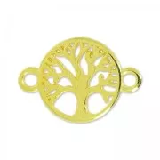 TRee of life spacer 2 rings 22 mm fine Gold plated x1