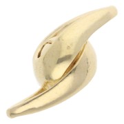 Magnetic Drop Clasp 17x7 mm - 925 Sterling Silver Fine gold plated x1|raw }}