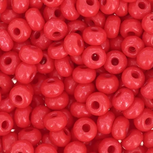 Preciosa Seed Beads 6/0 4 mm - Terra Intensive - Red x20g