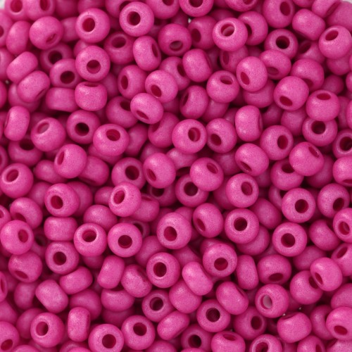 Preciosa Seed Beads 8/0 - 3 mm - Terra Intensive - Fuchsia Matte x20g