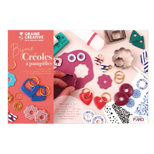 Fimo modelling kit - Creole jewelry with tassels