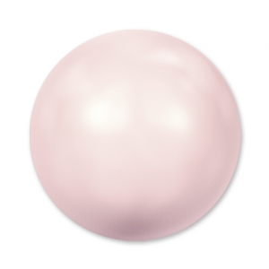 PureCrystal 5817 Cabochon 8mm Rosaline Pearl x1