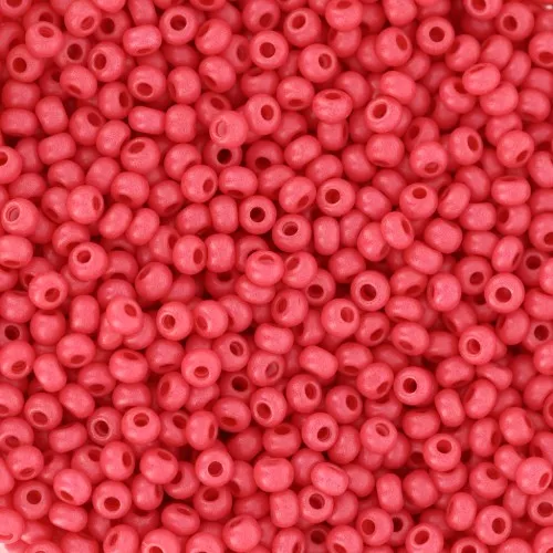Preciosa Seed Beads 11/0 2 mm - Terra Intensive - Red Matte x20g
