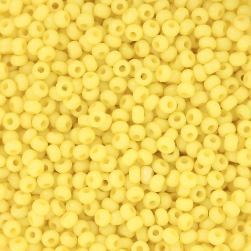 Preciosa Seed Beads 11/0 2 mm - Terra Intensive - Yellow Matte x20g