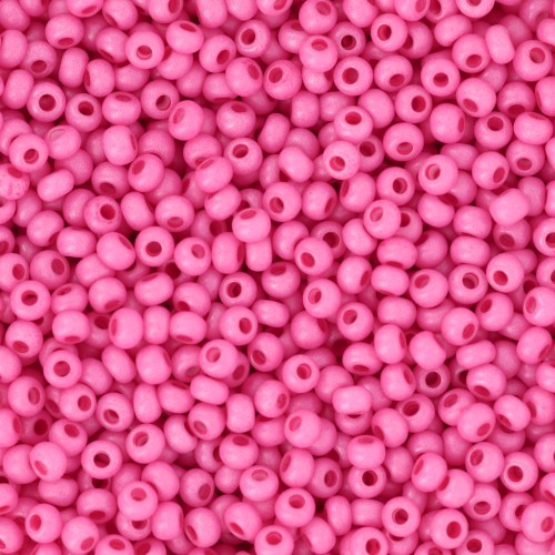 Preciosa Seed Beads 11/0 2 mm - Terra Intensive - Pink Matte x20g