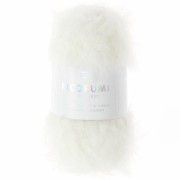 Faux fur yarn Ricorumi Furry Furry by Rico Design Amigurumi- White 001 x25g
