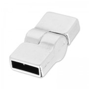 Magnetic clasp 26x12 mm for 10mm band Antique Silver Plating x1|raw }}