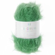 Faux fur yarn Ricorumi Furry Furry Rico Design Amigurumi Fir green 006 x25g|raw }}
