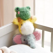 Faux fur yarn Ricorumi Furry Furry Rico Design Amigurumi Fir green 006 x25g