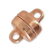 Magnetic clasp 10x7 mm gold tone rose x1