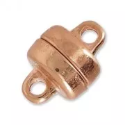 Magnetic clasp 10x7 mm gold tone rose x1