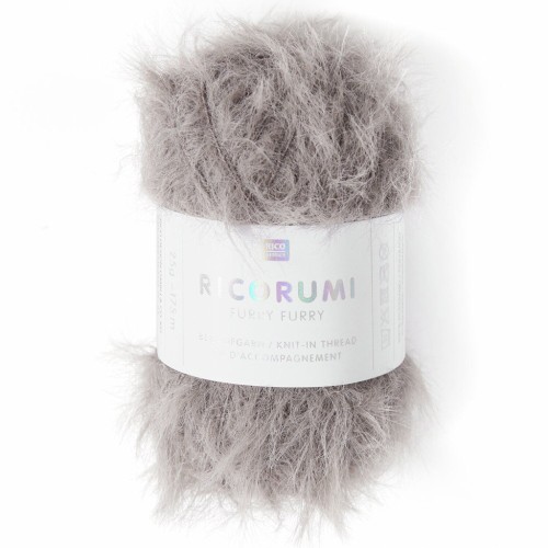 Faux fur yarn Ricorumi Furry Furry Rico Design Amigurumi - Wood 009 x25g
