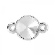 spacer 2 rings for rivoli 12 mm Antique Silver Plating x1