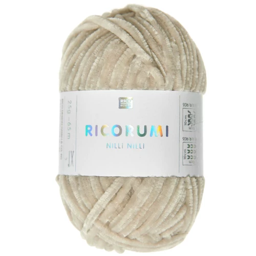 Ricorumi chenille wool Nilli Nilli by Rico Design Amigurumi - Ecru 021 x25g