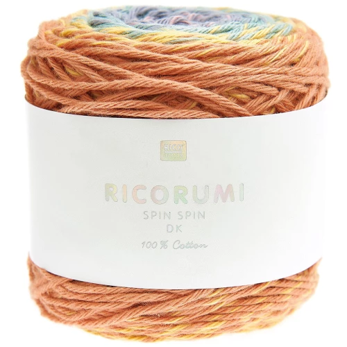 Ricorumi Spin Spin cotton by Rico Design for Amigurumi - Earthy Rainbow x50g