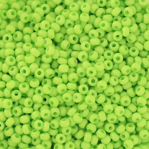 Preciosa Seed Beads 11/0 2 mm - Terra Intensive - Green Matte x20g