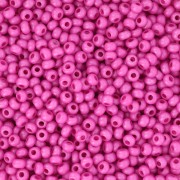 Preciosa Seed Beads 11/0 2 mm - Terra Intensive - Matte Fuchsia x 20 g