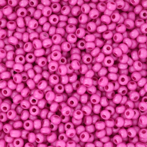Preciosa Seed Beads 11/0 2 mm - Terra Intensive - Matte Fuchsia x 20 g
