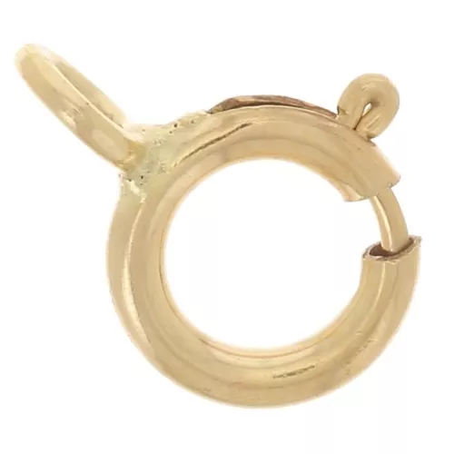 Gold filled spring clasp closed link 5mm x1