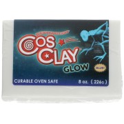 Cosclay Elements polymer clay - Glow Blue x226g|raw }}