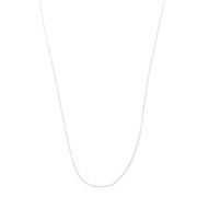 Trace mesh choker 0.8mm for Miyuki Delica 11/0 - Fine silver plated x46cm