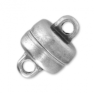 Magnetic clasp 10x7 mm Antique Silver Plating x1