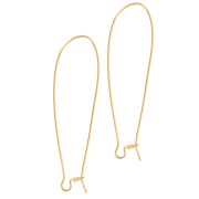 Hook earrings 48 mm - Gold x2