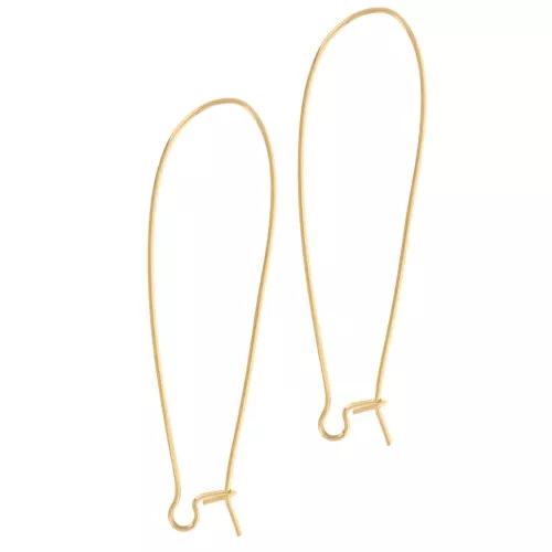 Hook earrings 48 mm - Gold x2