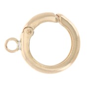 10 mm round Lobster Clasp with ring - Gold Filled x1