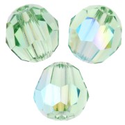 Peridot - Round beads PureCrystal 5000 4 mm - Peridot Shimmer x20 Round beads PureCrystal 5000 4 mm - Peridot Shimmer x20