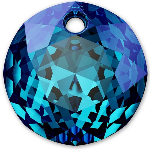 Swarovski Pendant 6430 8 mm - Crystal Bermuda Blue x72