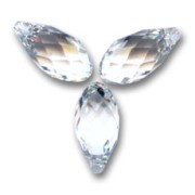 PureCrystal Drops 6010 Crystal 11x5.5mm x4