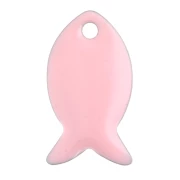 Pink - Metal and epoxy resin fish seeds 14x8 mm - Rose dragée x6 Metal and epoxy resin fish seeds 14x8 mm - Rose dragée x6