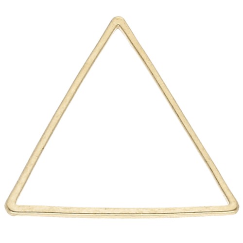 17x20 mm triangle weaving and mounting ring - Gold x1