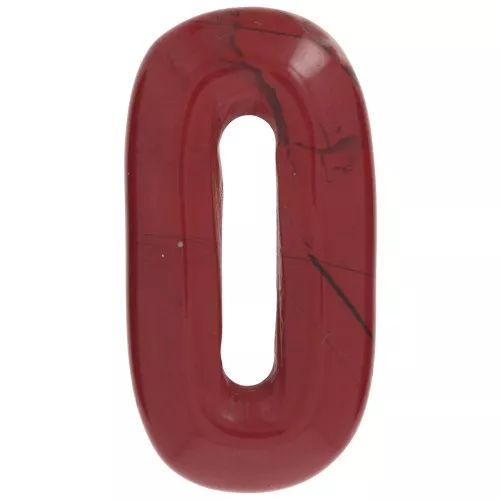 30x15 mm oval gemstone pendant - Red Jasper x1